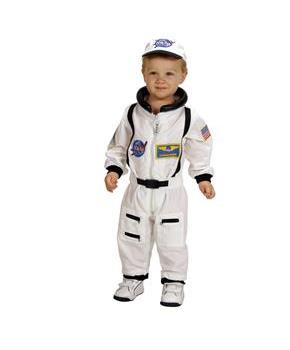 NASA Jr. Astronaut Suit White Toddler Costume