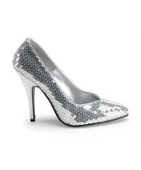 Silver Sequin Adult Shoes 