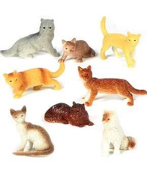 Mini Cat Figurines Assorted
