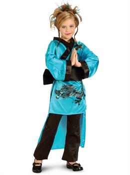 Teal Dragon Child Costume