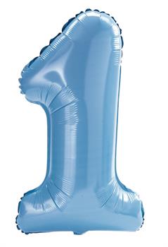 #1 Blue Jumbo Foil Balloon