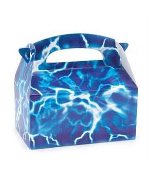 Blue Lightning Empty Favor Boxes 