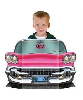 Pink Convertible Photo Prop