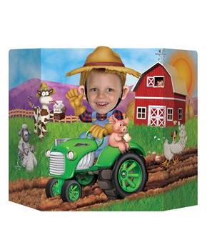 Farm Tractor Photo Prop 37" wide x 25"