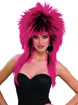 80's Purple Pizazz Adult Wig