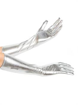 Silver Lam Adult Gloves