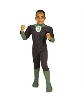 Muscle Chest Green Lantern Child Costume
