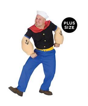 Popeye Adult Plus Costume