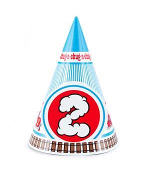 Two-Two Train 2nd Birthday Cone Hats 