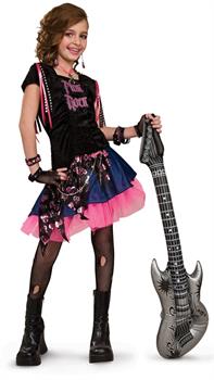Pink Rock Girl Child Costume