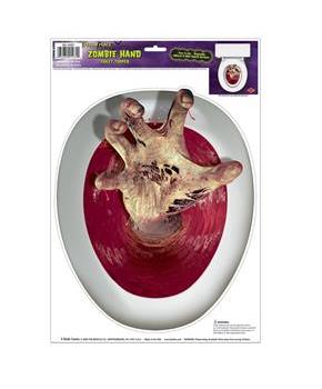 Zombie-Hand Peel 'N Place Toilet Topper