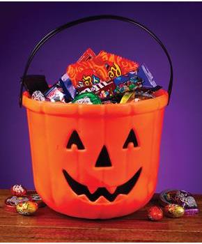 8" Pumpkin Treat Bucket