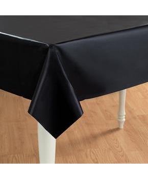 Black Velvet (Black) Plastic Tablecover
