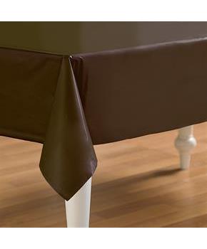 Chocolate Brown (Brown) Plastic Tablecover