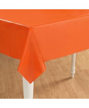 Sunkissed Orange (Orange) Plastic Tablecover