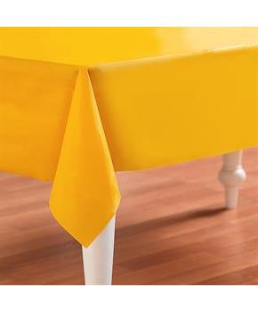 School Bus Yellow (Yellow) Plastic Tablecover