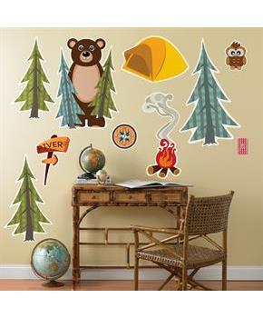 Let's Go Camping Giant Wall Decals