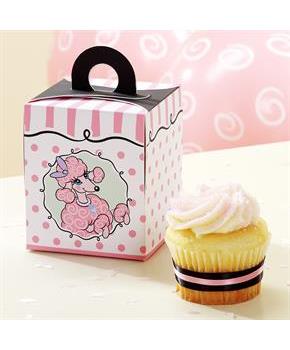 Pink Poodle Cupcake Boxes