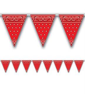 Bandana Pennant Banner 11" x 12"