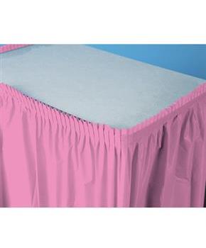 Candy Pink (Hot Pink) Plastic Table Skirt 29" H x 14' W