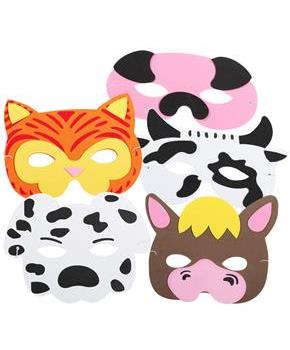 Farm Animal Foam Masks