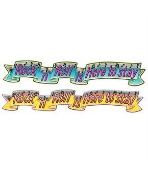 1950's Jointed Rock and Roll Banner
