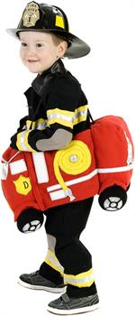 Plush Ride-In Fire Truck Toddler Costume