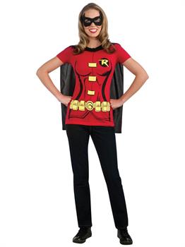 Robin (Female) T-Shirt Adult Costume Kit