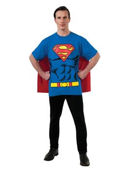 Superman T-Shirt Adult Costume Kit