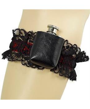 Roaring 20's Deluxe Gangster Adult Garter and Flask