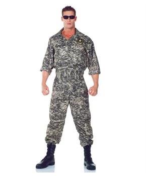 U.S. Army Jumpsuit Adult Plus Costume