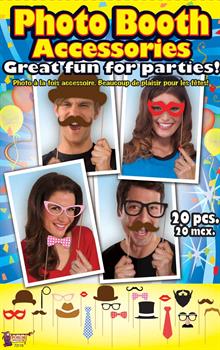 Photo Booth Accessory Kit (20 Pieces)