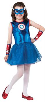 Marvel Girls Captain America Costume
