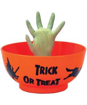 Animated Witch Hand Candy Bowl