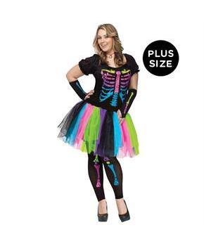 Funky Punk Bones Plus Adult Costume