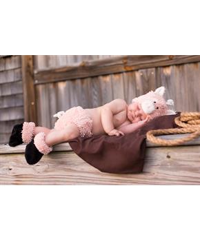 Cuddly Piglet Infant Diaper Cover Set Costume