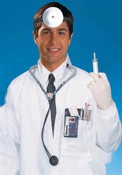 Doctor Nurse Medical Reflector & Stethoscope Accessory Kit