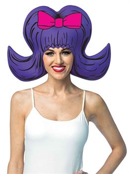 Purple Bouffant Adult Foam Wig