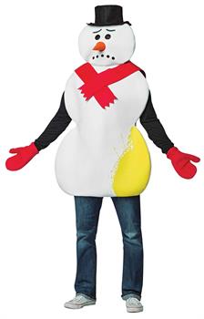 Yellow Snowman Adult Tunic Costume