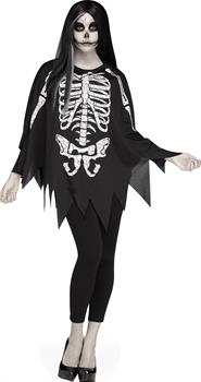 Skeleton Poncho Adult Costume