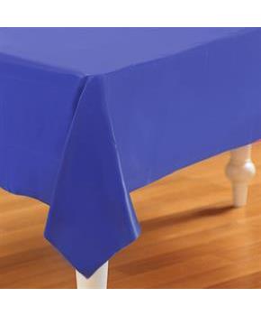 Navy Blue Plastic Tablecover