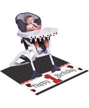 LadyBug Fancy High Chair Decorating Kit