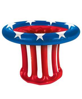 Inflatable Patriotic Hat Cooler