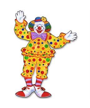 Jointed Circus Clown Cutout