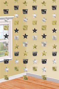 New Year's Star Hanging String Decorations