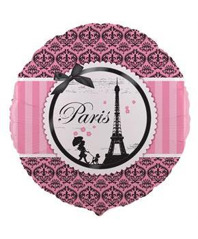 Paris Damask Foil Balloon