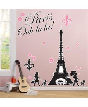 Paris Damask Giant Wall Decals