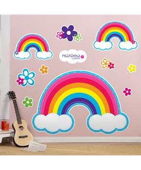 Rainbow Wishes Giant Wall Decals