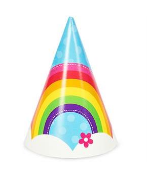 Rainbow Wishes Cone Hats