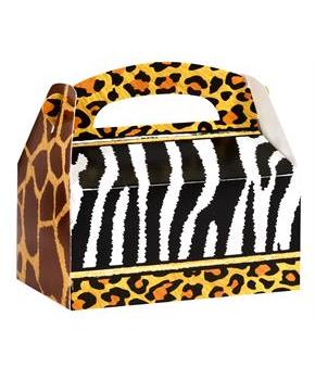 Safari Animal Adventure Empty Favor Boxes 